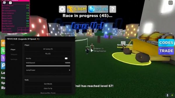 legends of speed script and gui 2021