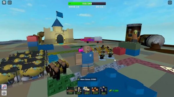 TDS Solo Fallen Toyboard with Golden Minigunner and Crook Boss