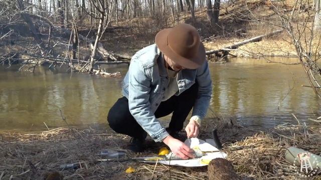 Cooking A Fresh Caught Trout Over Fire | The College Cook Outdoors смотреть онлайн