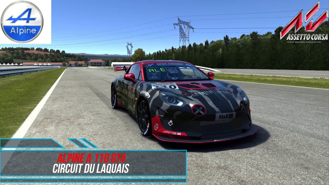 Alpine A110 GT4 - Circuit du Laquais | Assetto Corsa. смотреть онлайн