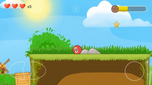 Red Ball Adventures | Level 1 | Walkthrough | Red Ball 4 type games смотреть онлайн