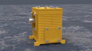 РАБОТА ЧЕРВЯЧНОГО РЕДУКТОРА. Анимация. Детали машин.