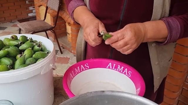 Feijoa Harvesting - Pickling Feijoa And Making Healthy Feijoa Jam In The Village