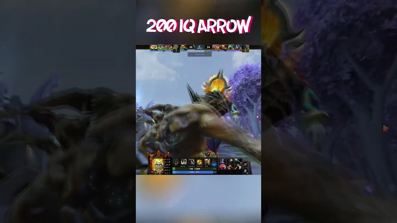 DOTA 2 MIRANA 200 IQ ARROW #dota2 #shorts #mirana #highlights смотреть онлайн
