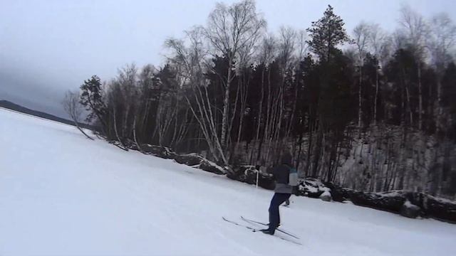 Лыжная прогулка по озеру Хепоярви смотреть онлайн