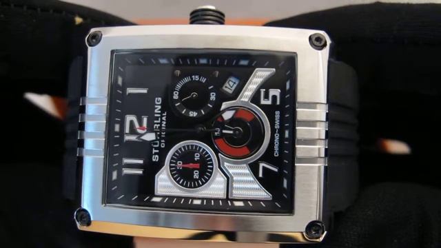 Обзор мужских наручных часов Stuhrling Madman L.E. Swiss Chrono 269.332D613 смотреть онлайн