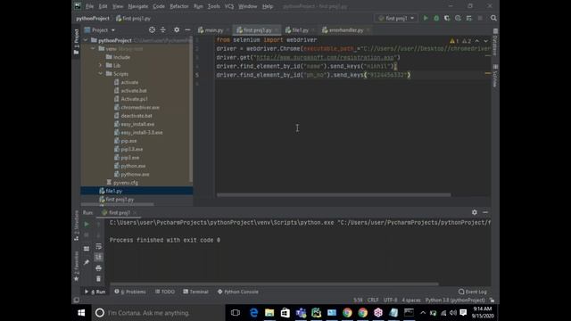 SELENIUM with PYTHON tutorials || Demo - 2 || by Mr. Nikhil Raju On 15-09-2020 @ 8:30AM смотреть онлайн
