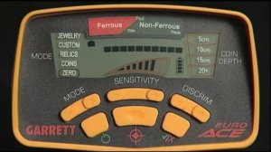 Настройки Garrett EURO ACE