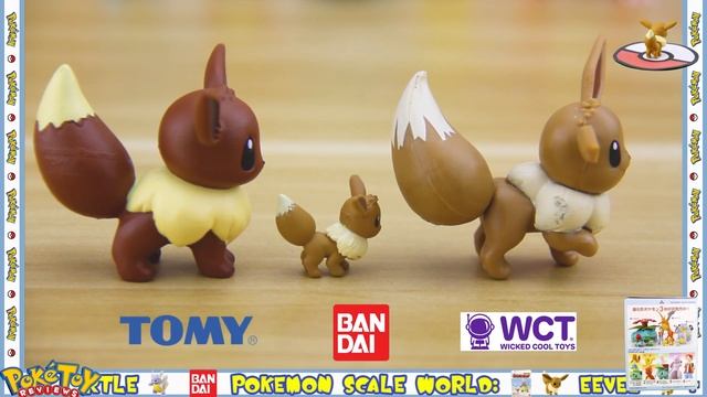 POKEMON SCALE WORLD Kanto EEVEE & WARTORTLE Pokemon Toys 2020 By BANDAI UNBOXING & Figure Review
