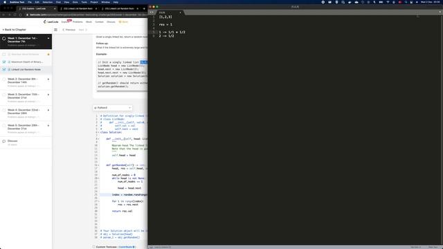 LeetCode Aralık Challenge'ı - #02 – Linked List Random Node смотреть онлайн
