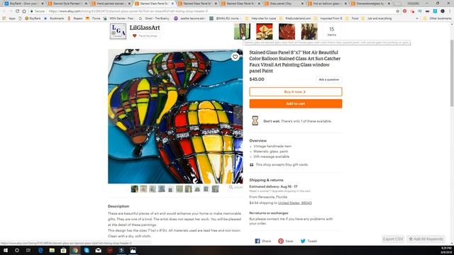 ETSY сериал/ Часть 6 / Разбор и Анализ Магазина C Витражами / Типичные ошибки /