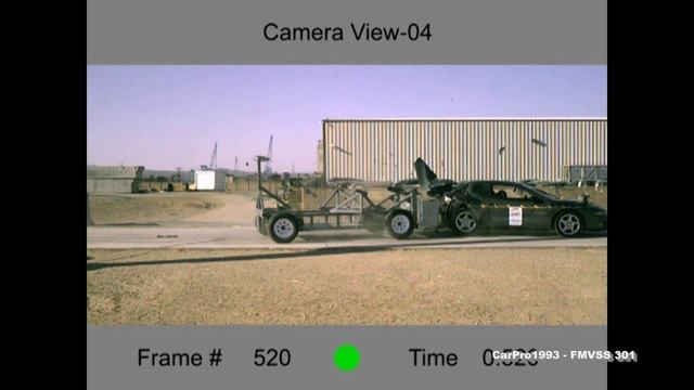 1995-2000 Dodge Avenger FMVSS 301 Rear Crash Test (50 Mph) смотреть онлайн