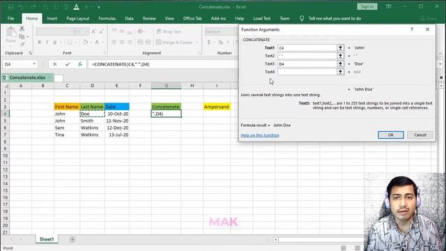 Excel Tutorial Concatenate & Ampersand function detailed explanation Concatenate & Ampersand formul смотреть онлайн