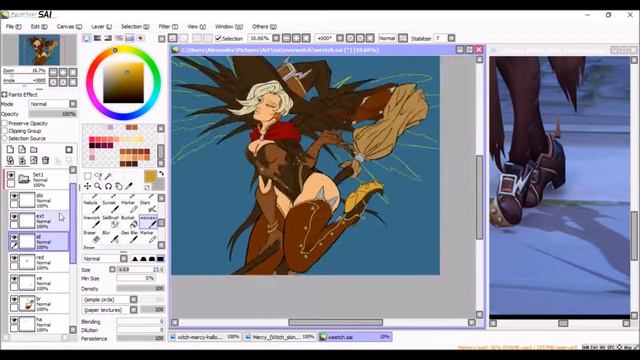 Witch Mercy Speedpaint смотреть онлайн