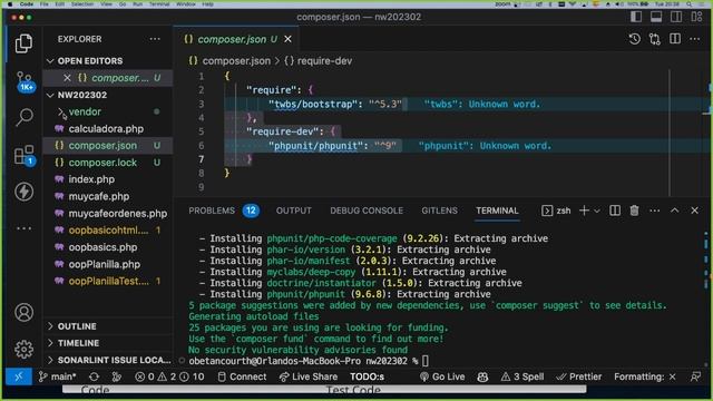 Instalando Composer para manejar paquetes en PHP y explicar el uso de autoloader y Namespaces смотреть онлайн