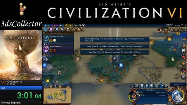 Sid Meier's Civilization VI Culture Victory Speedrun in 5:37.31 смотреть онлайн