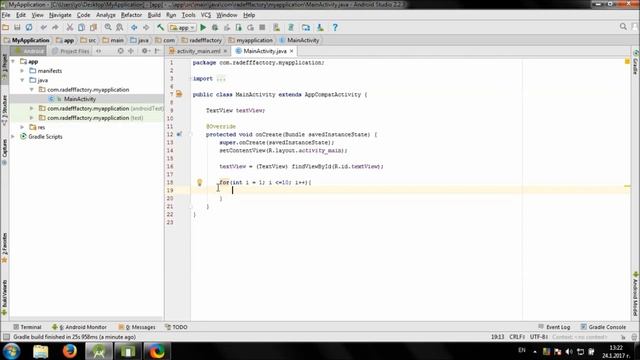 Develop simple Multiplication Table app in Android Studio смотреть онлайн