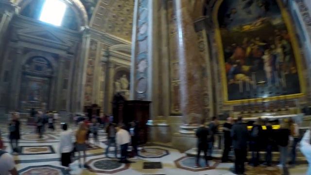 St Peters Basilica From Vatican City Museums Full HD смотреть онлайн