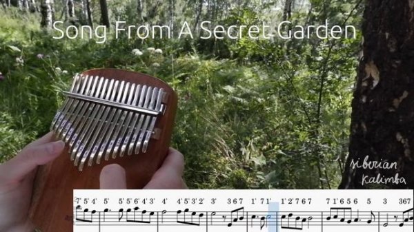 Song From A Secret Garden (kalimba tabs and music sheet notes)