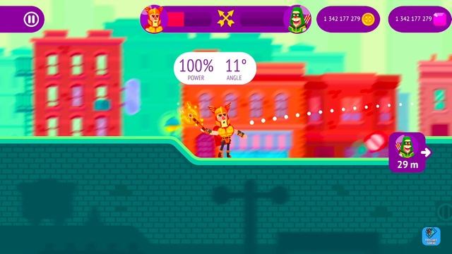 Ultimate Bowmasters - Gameplay Walkthrough Part 2 Thor The Thundergod (Android, iOS) смотреть онлайн