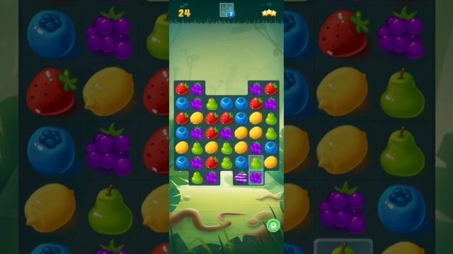 Sweet Fruit Candy Level 12 Walkthrough Guide Relaxing Match 3 Puzzle Mobile Game смотреть онлайн