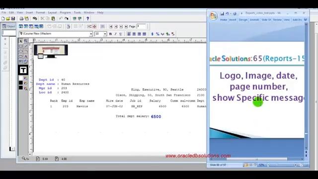 Oracle Reports | Logo, Image, date, page number and showing Specific message | Bangla R-15 смотреть онлайн