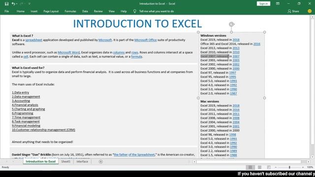 Introduction to Excel-2019 [Hindi & Urdu] смотреть онлайн