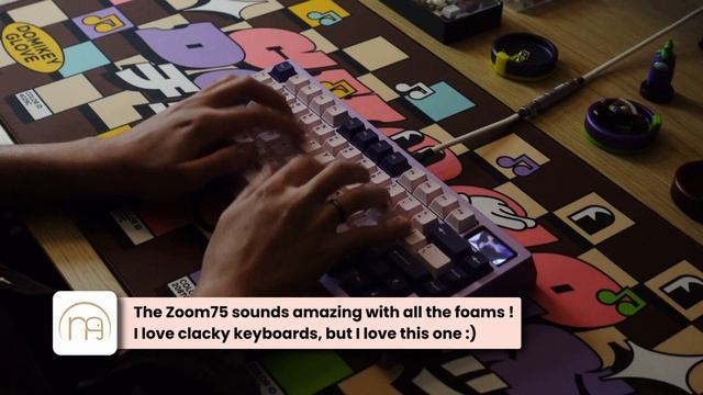ZOOM75 // MMD PRINCESS // Custom Keyboard Typing ASMR смотреть онлайн