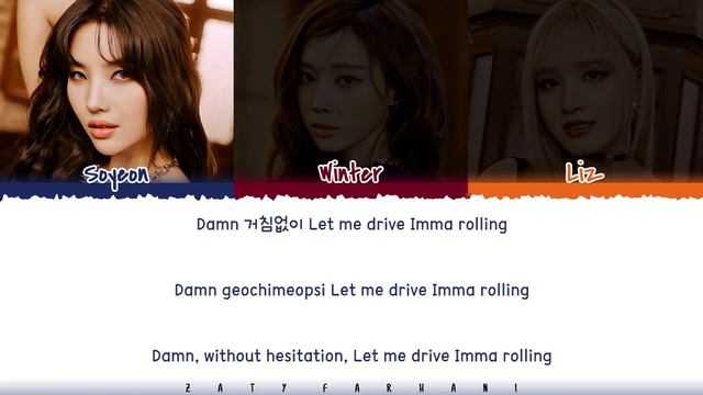 SOYEON Of (G)I-DLE X WINTER Of Aespa X LIZ Of IVE - 'NOBODY' Lyrics [Color Coded_Han_Rom_Eng]