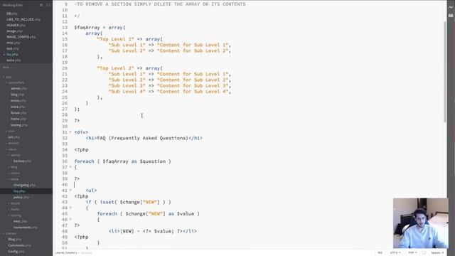 PHP Web Framework Day 65 - FAQ Creator смотреть онлайн