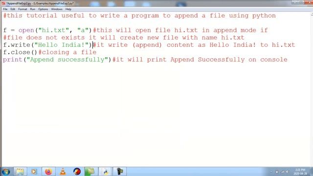 Python code to Append File смотреть онлайн