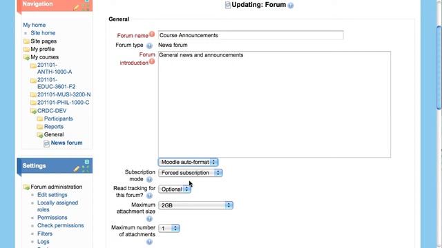 Moodle 2.0 Tutorial: Communicating with Student using the News Forum смотреть онлайн