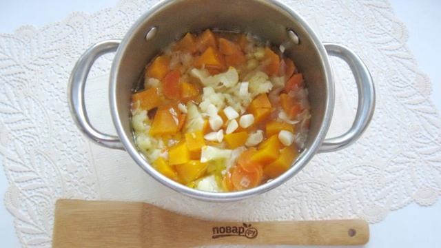 Суп пюре из тыквы и цветной капусты смотреть онлайн