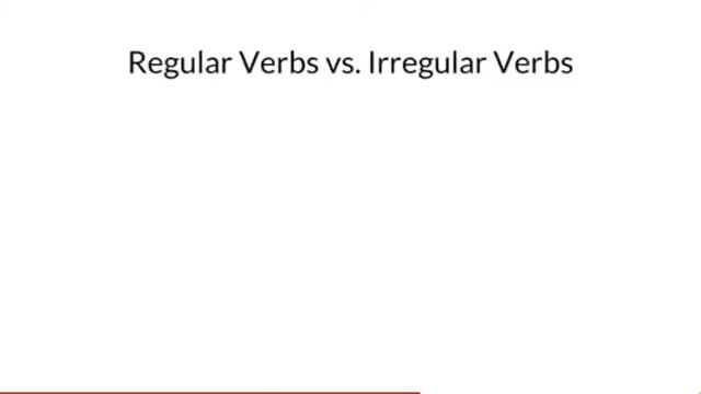 PAST simple:REGULAR VERB AND IRREGULAR VERBS смотреть онлайн