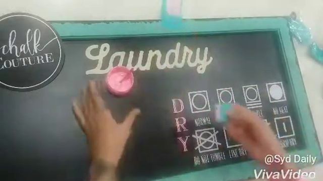 Chalking Laundry Symbols with Chalk Couture смотреть онлайн