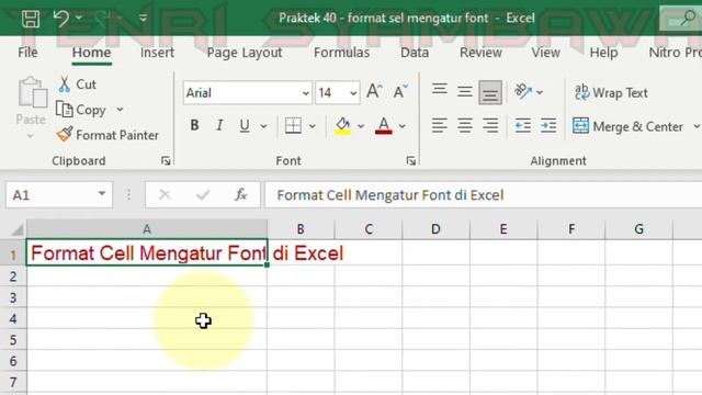 cara format sel mengatur font di excel смотреть онлайн