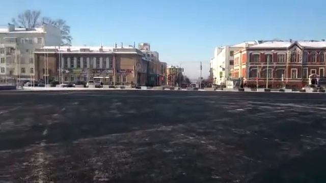 Площадь Куйбышева в Самаре после Нового года и Крещения смотреть онлайн