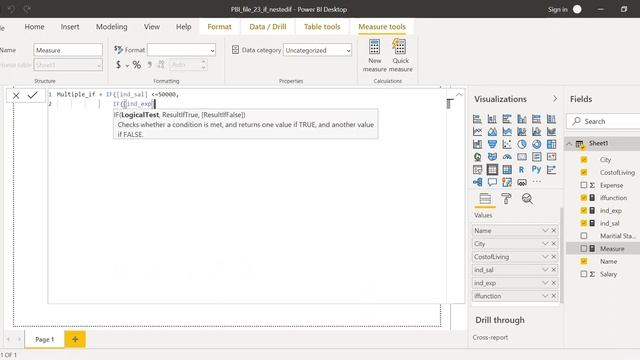 Power BI IF vs NESTED IF function | If function in pbi | multiple if's in pbi | if statement in pbi смотреть онлайн