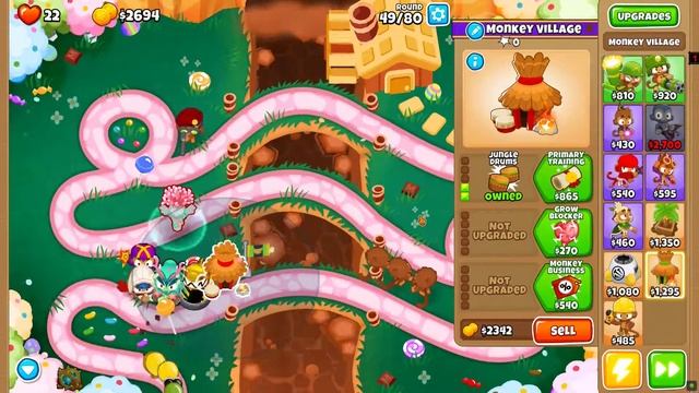 BTD6 - Candy Falls - Half Cash - No Monkey Knowledge Guide смотреть онлайн