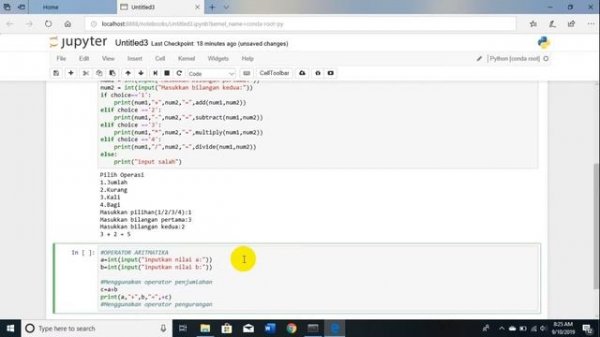 HOW TO CREATE A PROGRAM USE JUPYTER NOTEBOOK (PYTHON)