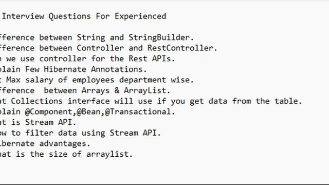 #infosys #java #trending #senior java developer #java interview Questions смотреть онлайн