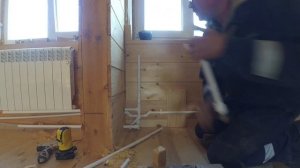 Сварка нераздвигаемого соединения полипропиленовых труб одним утюгом