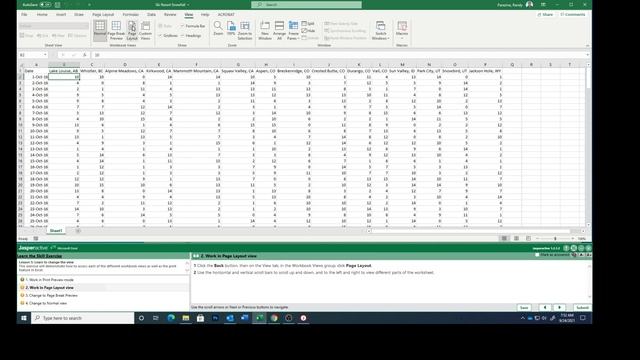 Excel Lesson 5e Changing the Workbook View смотреть онлайн