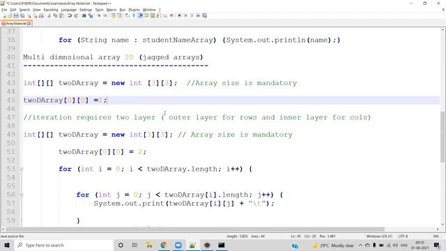 Learn Java - Arrays - 008 смотреть онлайн