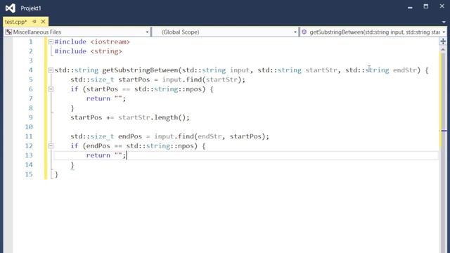 Get string between two strings C++ смотреть онлайн