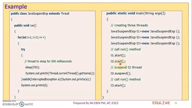 JAVA - MODULE 4 - TOPIC 17 - SUSPENDING RESUMING AND STOPPING THREADS смотреть онлайн
