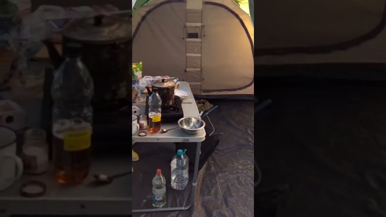 Выезд на природу с палаткой Btrace Big Team 4