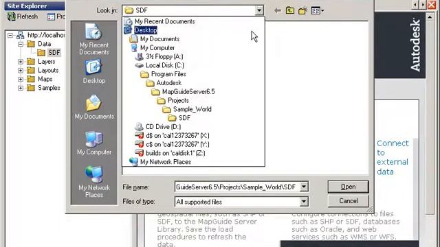 Load a MG 6.5 SDF into MapGuide Enterprise смотреть онлайн