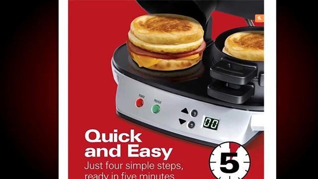 Hamilton Beach Dual Breakfast Sandwich Maker [Review & Instructions] смотреть онлайн