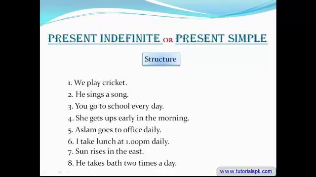 Present Simple Tense / Present Indefinite Tense. episode-2 смотреть онлайн